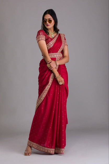 DESIGNER PARTY WEAR GEORGETTE WEDDING SAREE