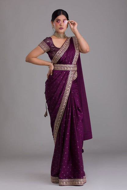 DESIGNER PARTY WEAR GEORGETTE WEDDING SAREE