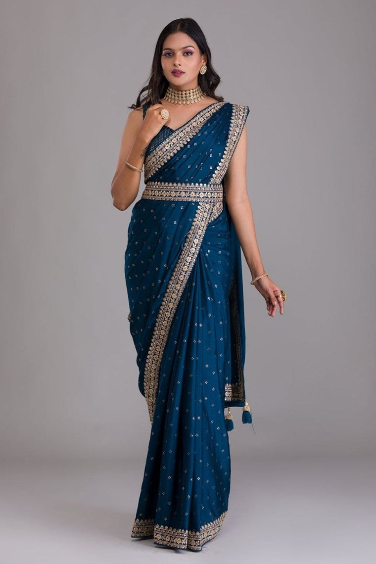 DESIGNER PARTY WEAR GEORGETTE WEDDING SAREE